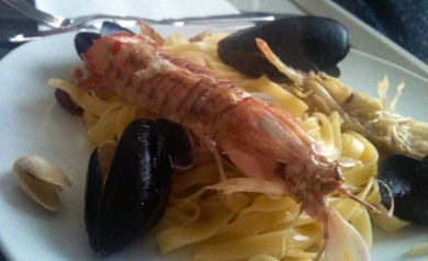 Lasagnette con Cicale di Mare