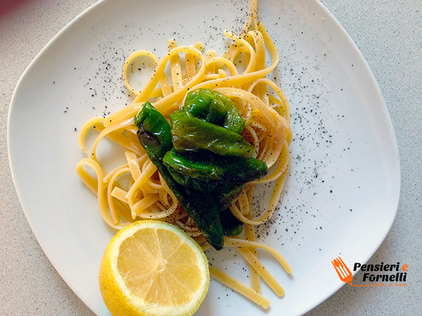 Fettucce limone e peperoncini verdi