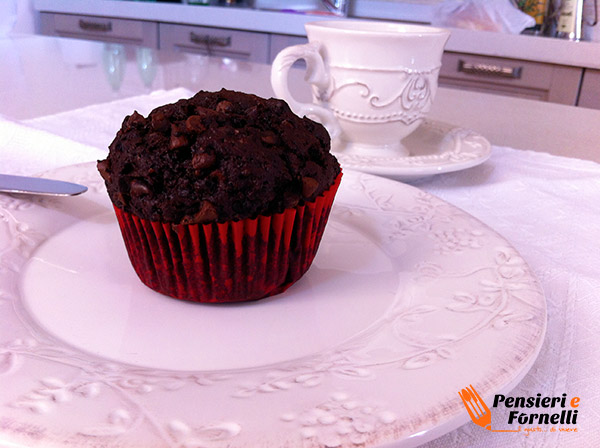 Muffin al Cacao con gocce di cioccolata