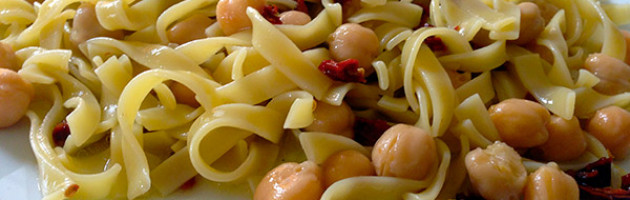 pasta aglio olio e ceci