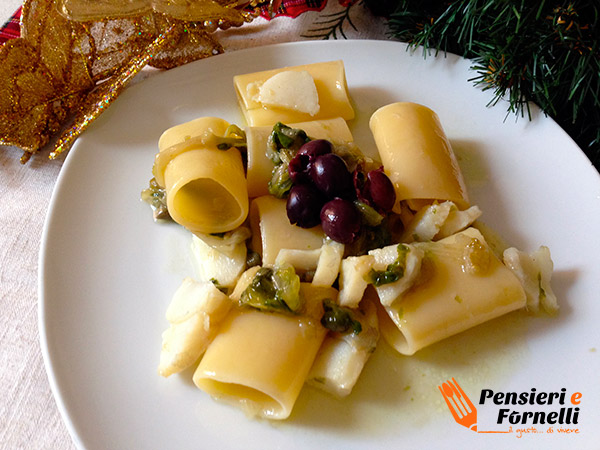 Paccheri baccalà e scarola