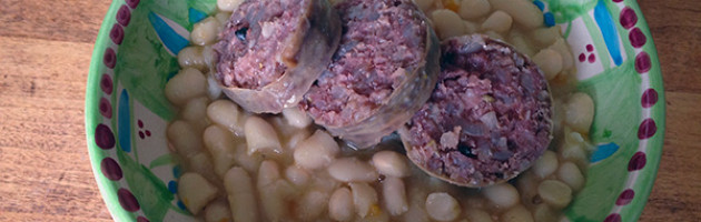 Zuppa di fagioli e cotechino