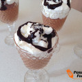 Mousse al cioccolato fondente con cocco