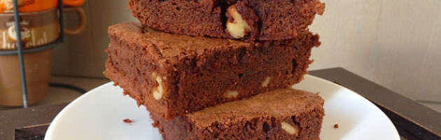 Brownies classici cioccolato e noci