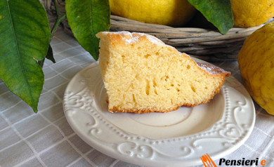 Ciambella morbida moulose al limone