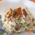 Risotto piselli e coccio