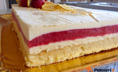 Torta fragola e limone