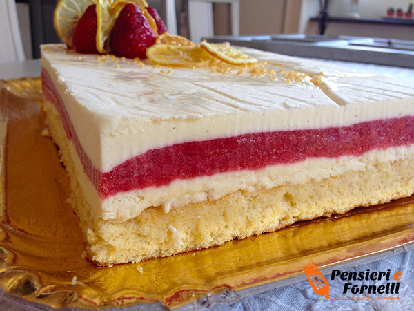 Torta fragola e limone