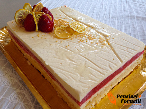 Torta fragola e limone