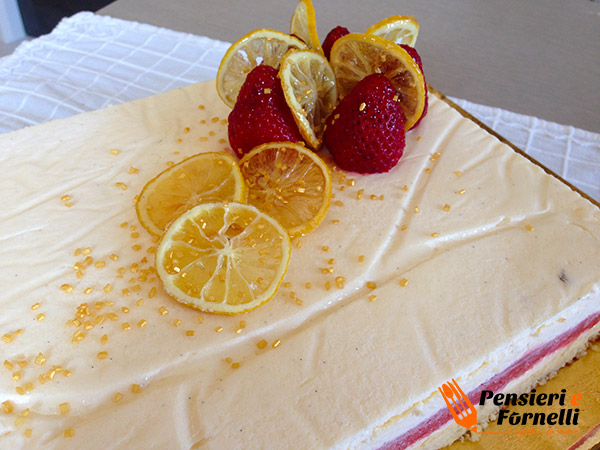 Torta fragola e limone