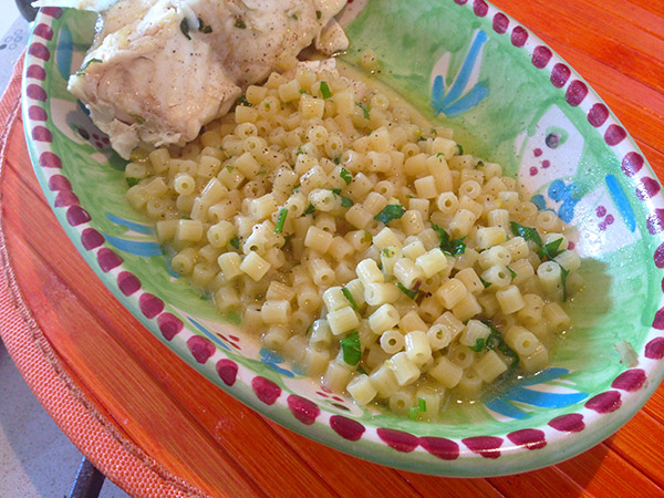 Zuppetta di coccio in bianco