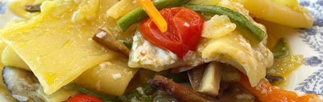 Paccheri porcini e verdure