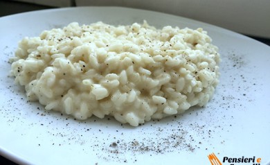 Risotto cacio e pepe