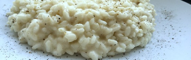 Risotto cacio e pepe