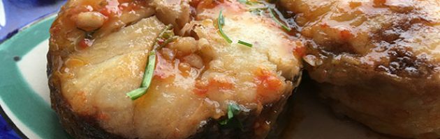 Tranci di merluzzo alla caprese