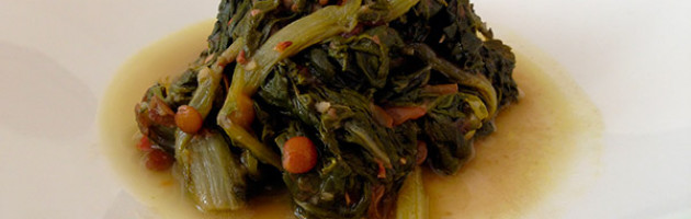Minestra di bietola e lenticchie