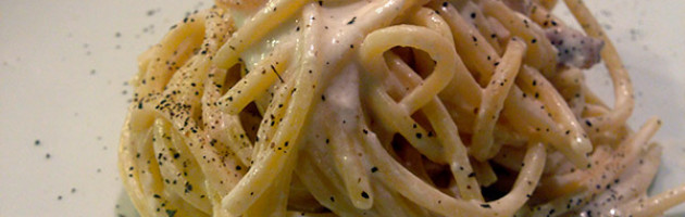 Spaghetti cacio ricotta e pepe